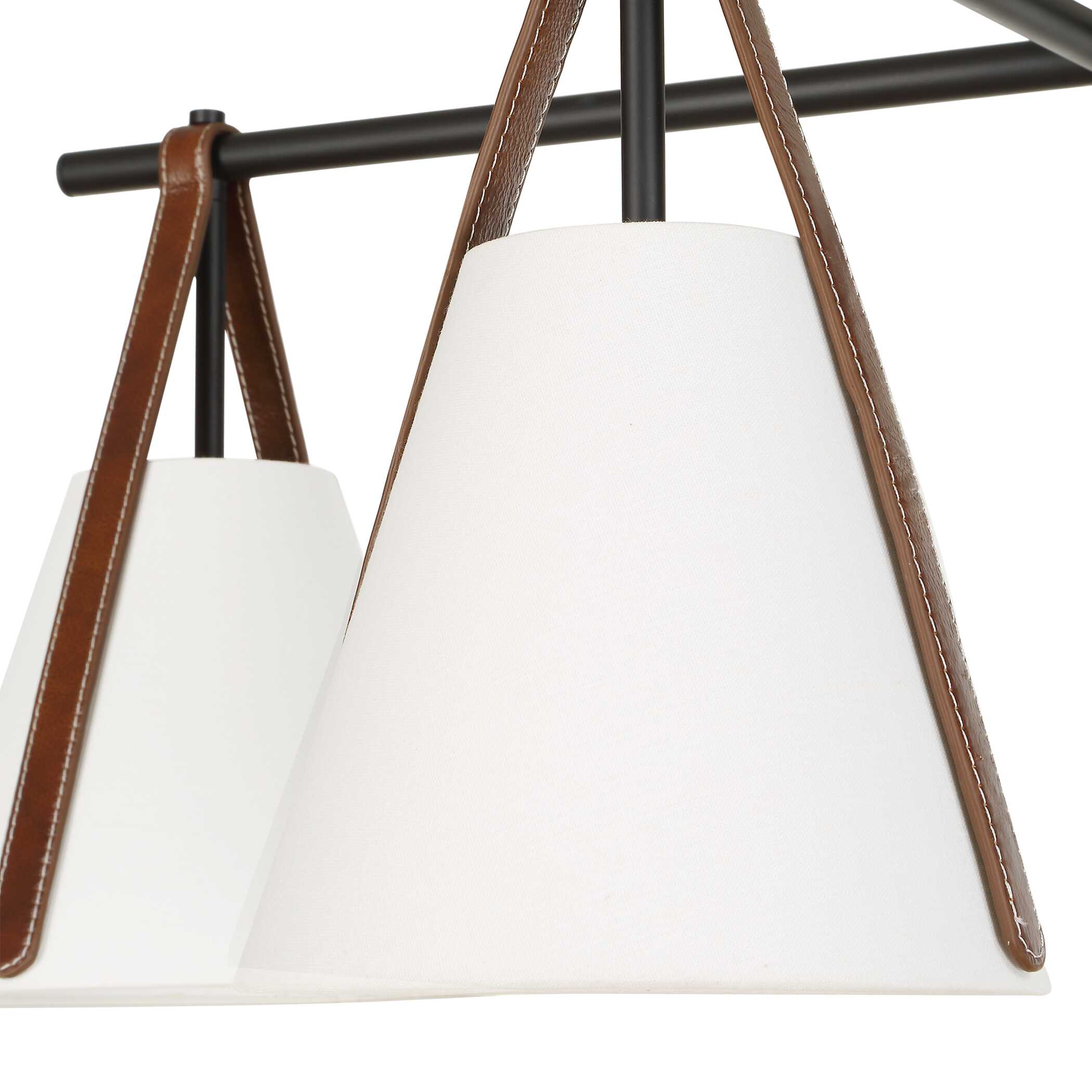 Uttermost Lighting Uttermost Reins Accent Straps 4 Light Chandelier