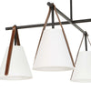 Uttermost Lighting Uttermost Reins Accent Straps 4 Light Chandelier