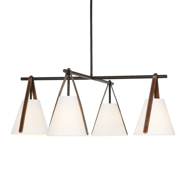 Uttermost Lighting Uttermost Reins Accent Straps 4 Light Chandelier