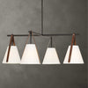 Uttermost Lighting Uttermost Reins Accent Straps 4 Light Chandelier