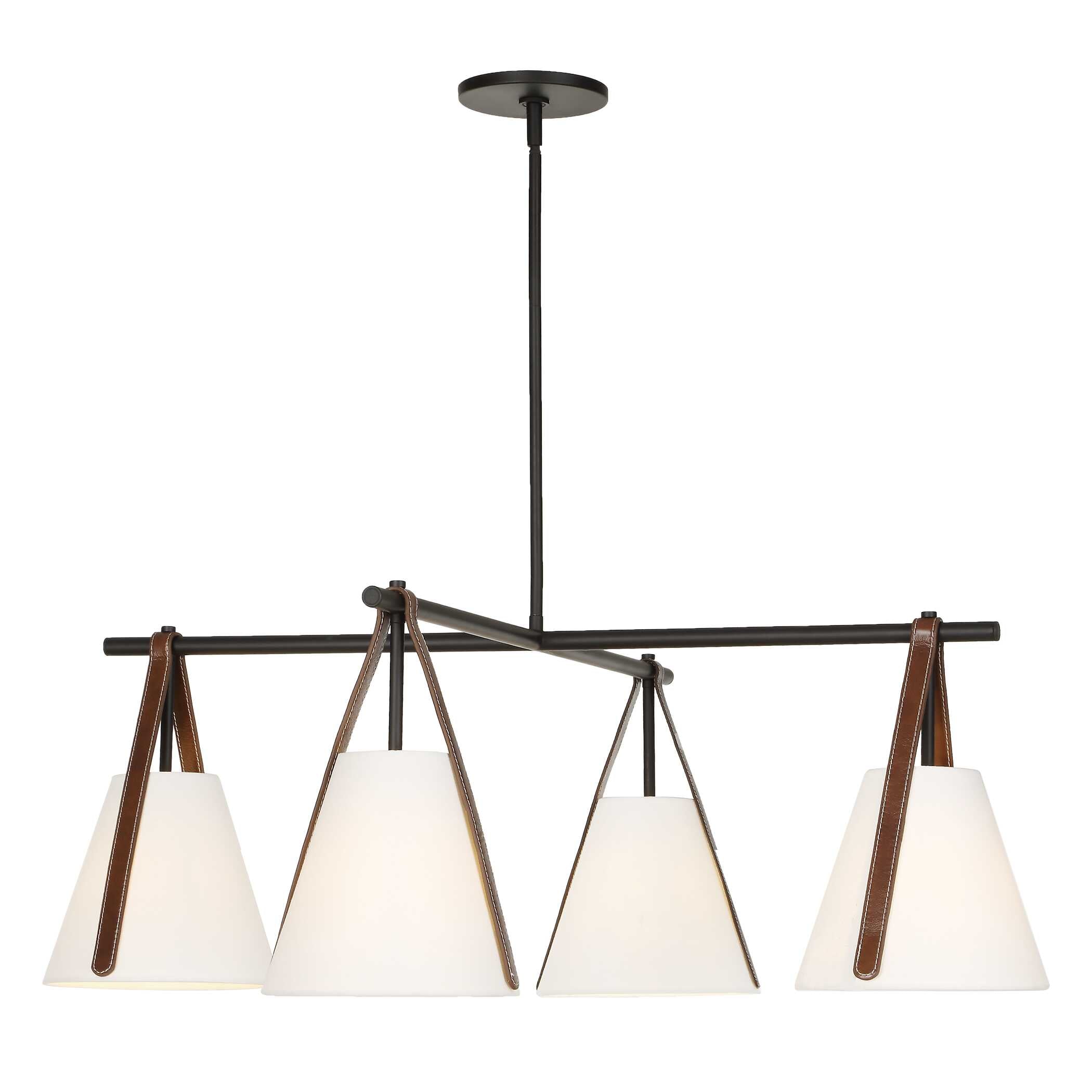 Uttermost Lighting Uttermost Reins Accent Straps 4 Light Chandelier
