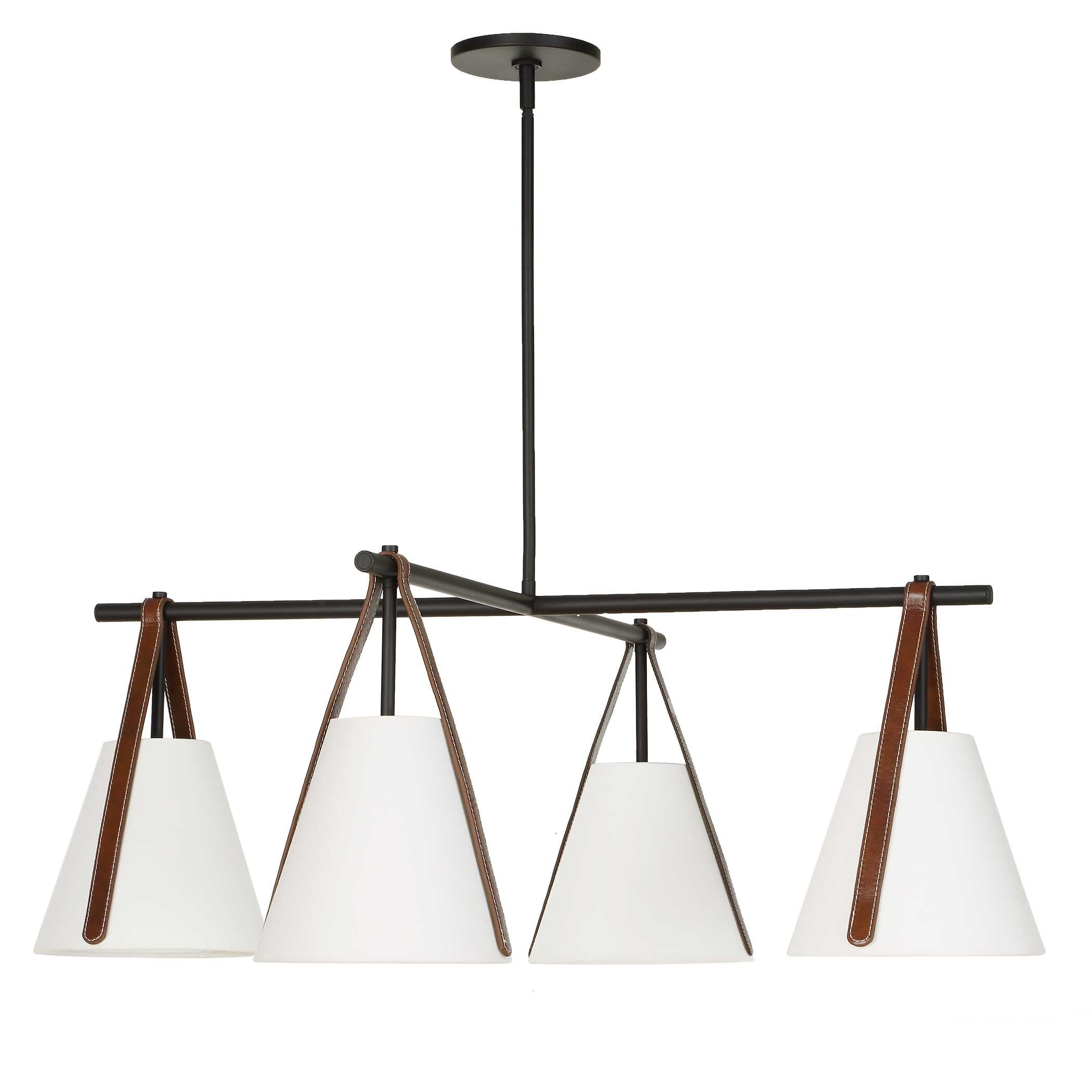 Uttermost Lighting Uttermost Reins Accent Straps 4 Light Chandelier