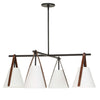 Uttermost Lighting Uttermost Reins Accent Straps 4 Light Chandelier