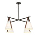 Uttermost Lighting Uttermost Reins Accent Straps 4 Light Chandelier