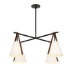 Uttermost Lighting Uttermost Reins Accent Straps 4 Light Chandelier