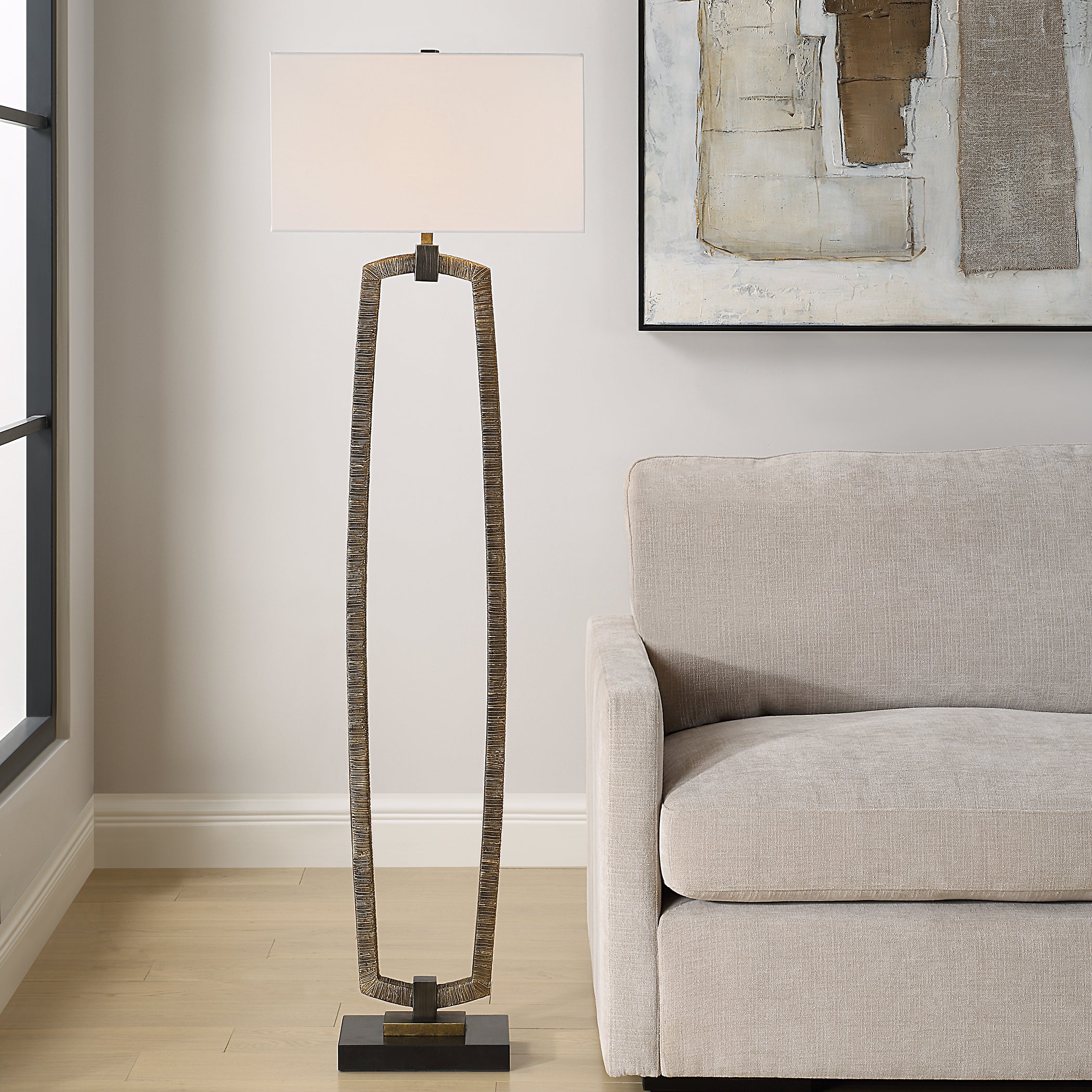 Uttermost Lighting Uttermost Relic Gold Floor Lamp