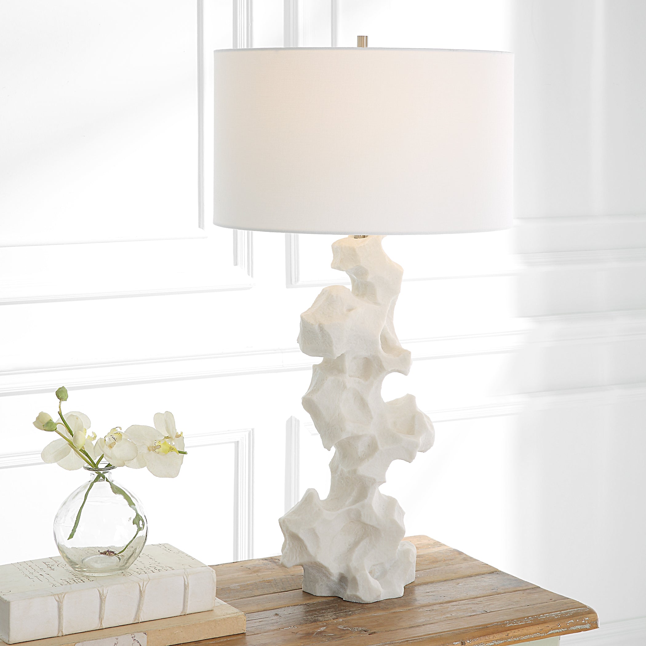 Uttermost Home Decor Uttermost Remnant White Marble Table Lamp