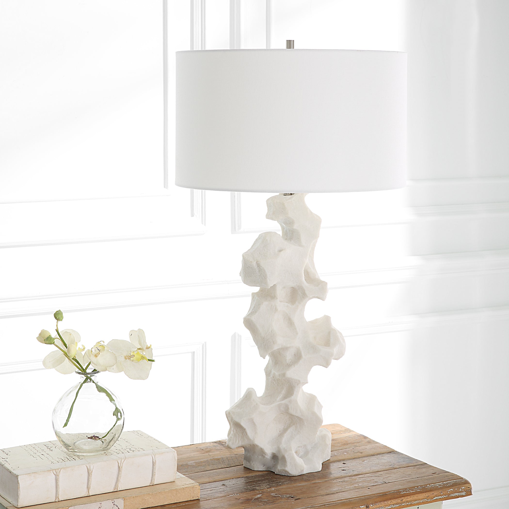 Uttermost Home Decor Uttermost Remnant White Marble Table Lamp