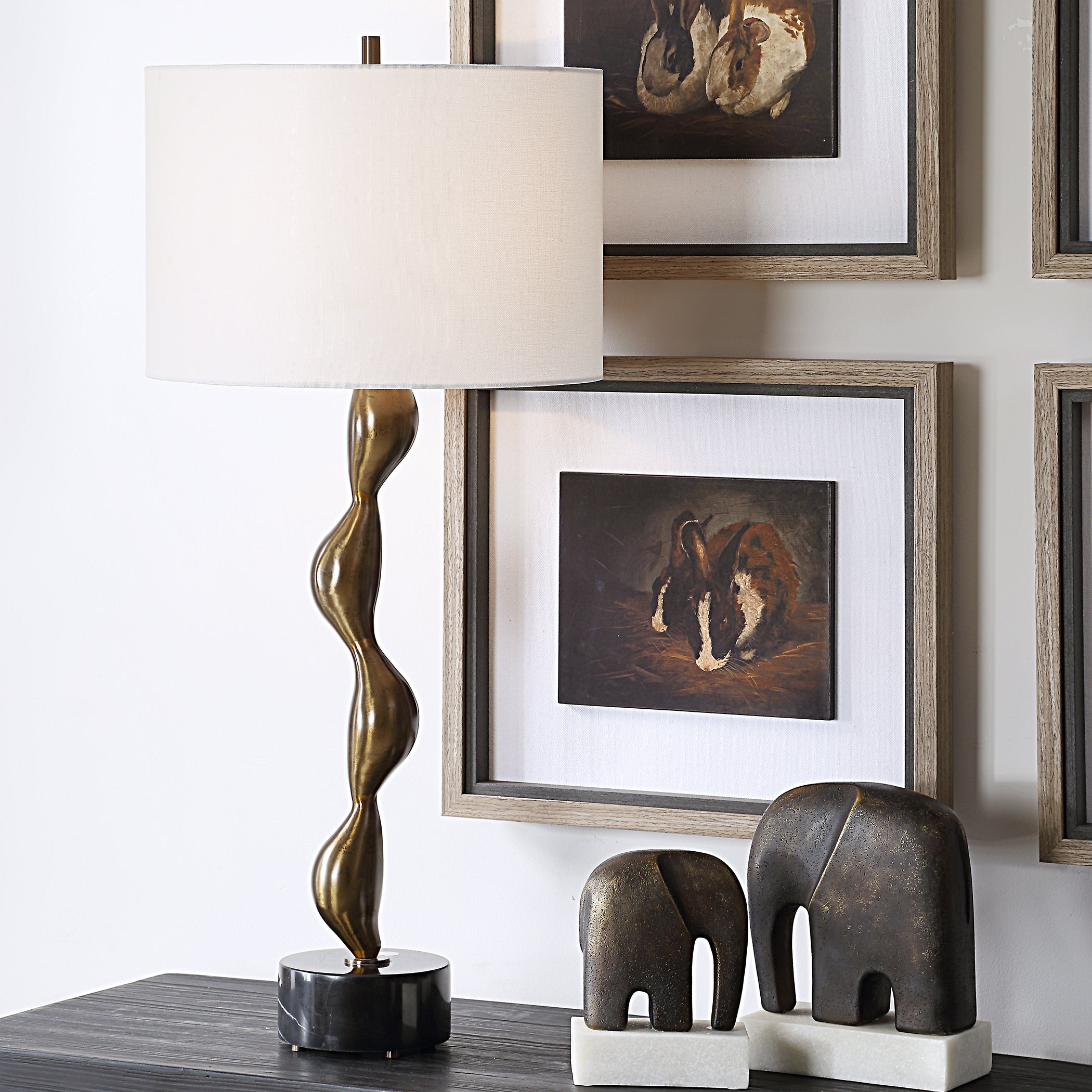 Uttermost Lighting Uttermost Remolino Bronze Table Lamp