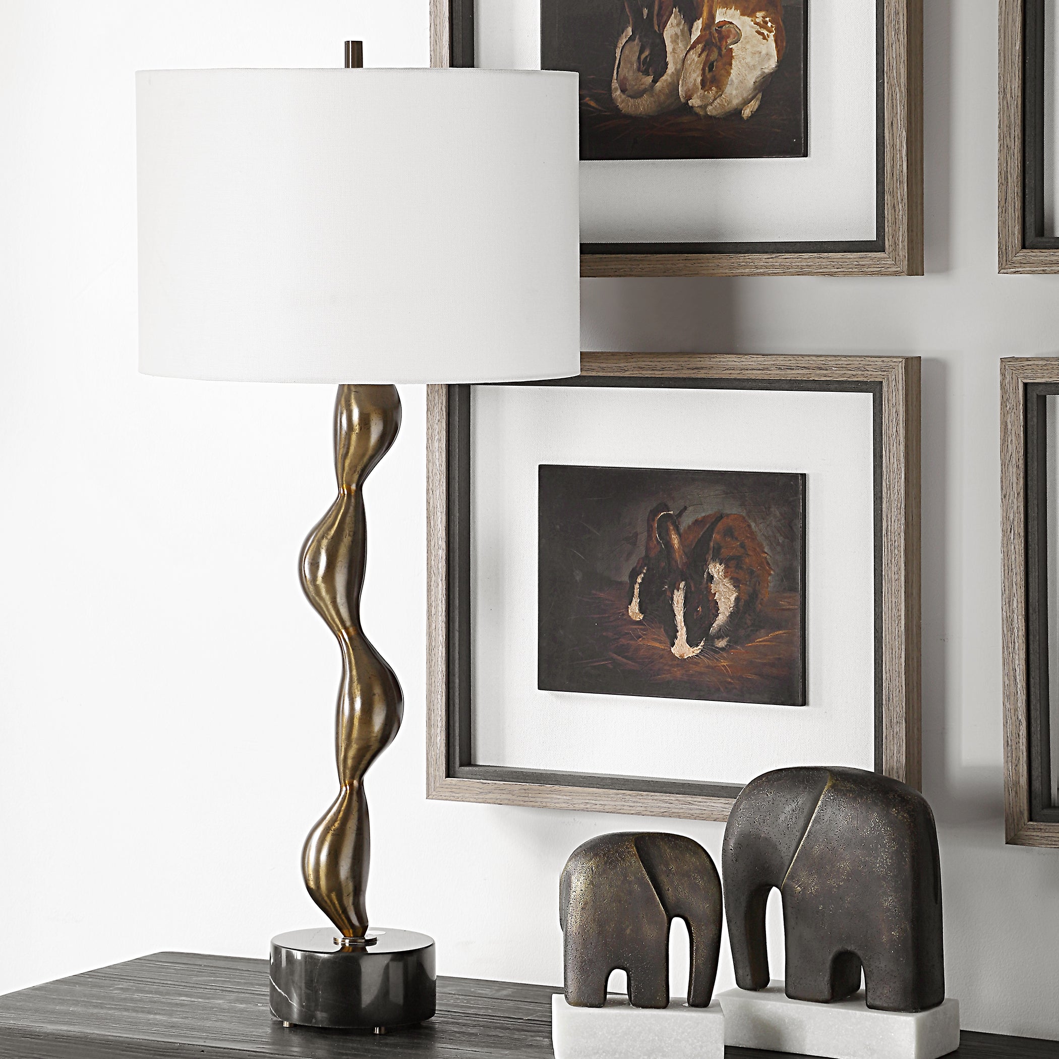 Uttermost Lighting Uttermost Remolino Bronze Table Lamp