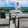 Uttermost Furniture Uttermost Remsen Black/Oyster Outdoor Lounge Chair