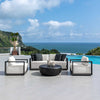 Uttermost Furniture Uttermost Remsen Black/Oyster Outdoor Lounge Chair