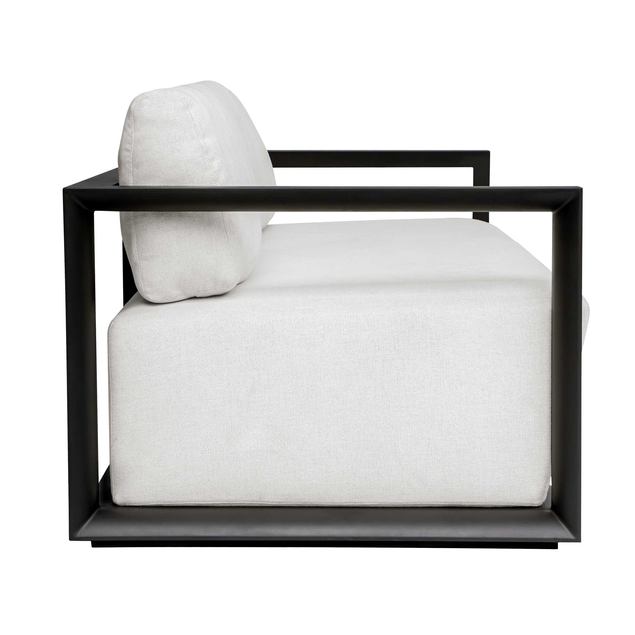 Uttermost Furniture Uttermost Remsen Outdoor Black/Oyster Sofa