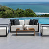 Uttermost Furniture Uttermost Remsen Outdoor Black/Oyster Sofa