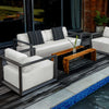 Uttermost Furniture Uttermost Remsen Outdoor Black/Oyster Sofa