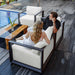 Uttermost Furniture Uttermost Remsen Outdoor Black/Oyster Sofa