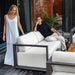 Uttermost Furniture Uttermost Remsen Outdoor Black/Oyster Sofa