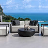 Uttermost Furniture Uttermost Remsen Outdoor Black/Oyster Sofa