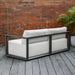 Uttermost Furniture Uttermost Remsen Outdoor Black/Oyster Sofa