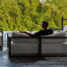 Uttermost Furniture Uttermost Remsen Outdoor Black/Oyster Sofa