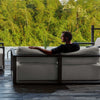 Uttermost Furniture Uttermost Remsen Outdoor Black/Oyster Sofa