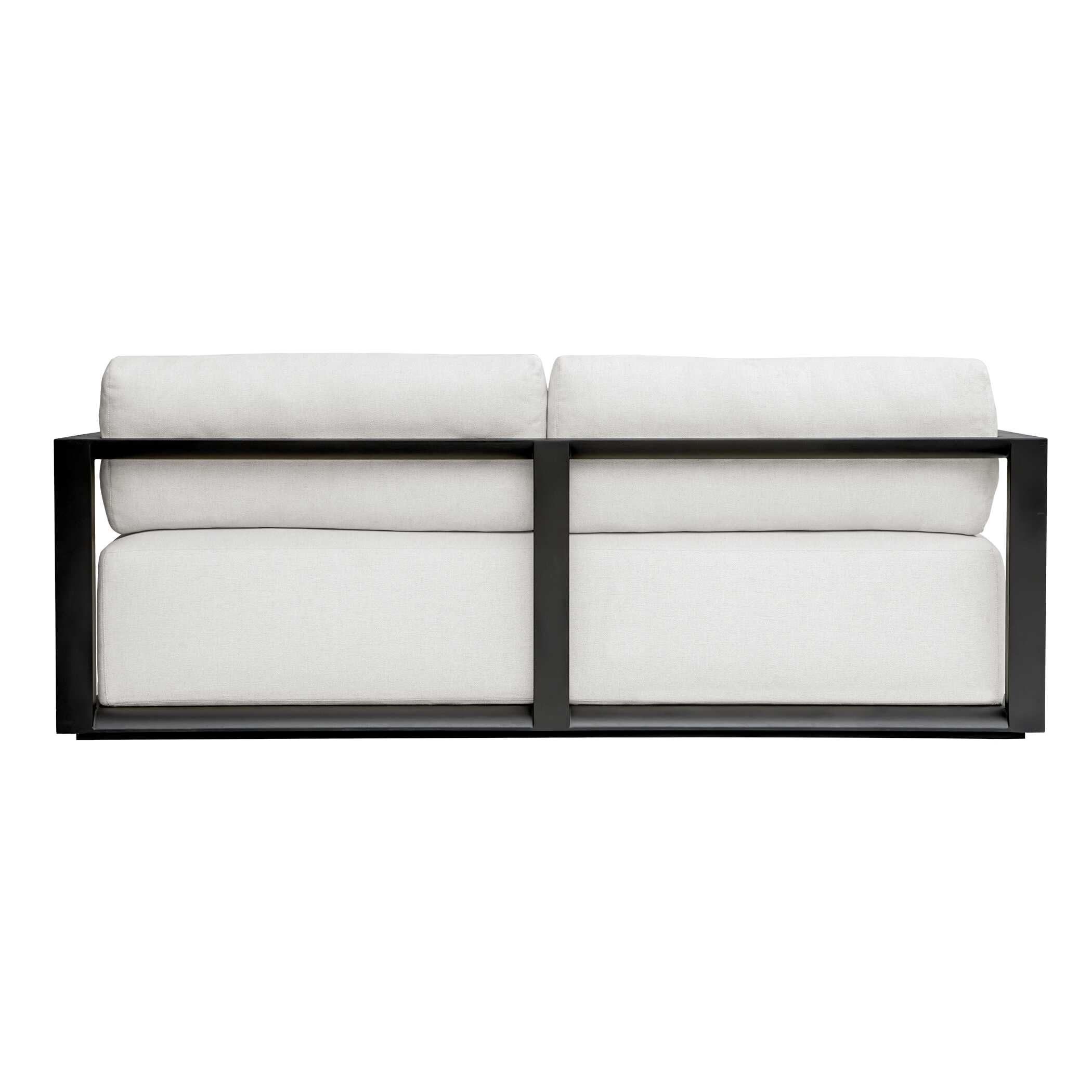 Uttermost Furniture Uttermost Remsen Outdoor Black/Oyster Sofa