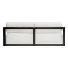 Uttermost Furniture Uttermost Remsen Outdoor Black/Oyster Sofa