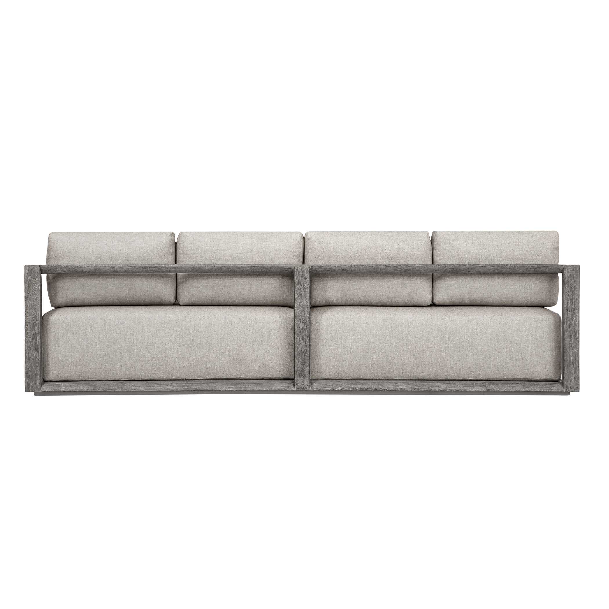 Uttermost Furniture Uttermost Remsen Outdoor Weathered Gray/Dove Large Sofa