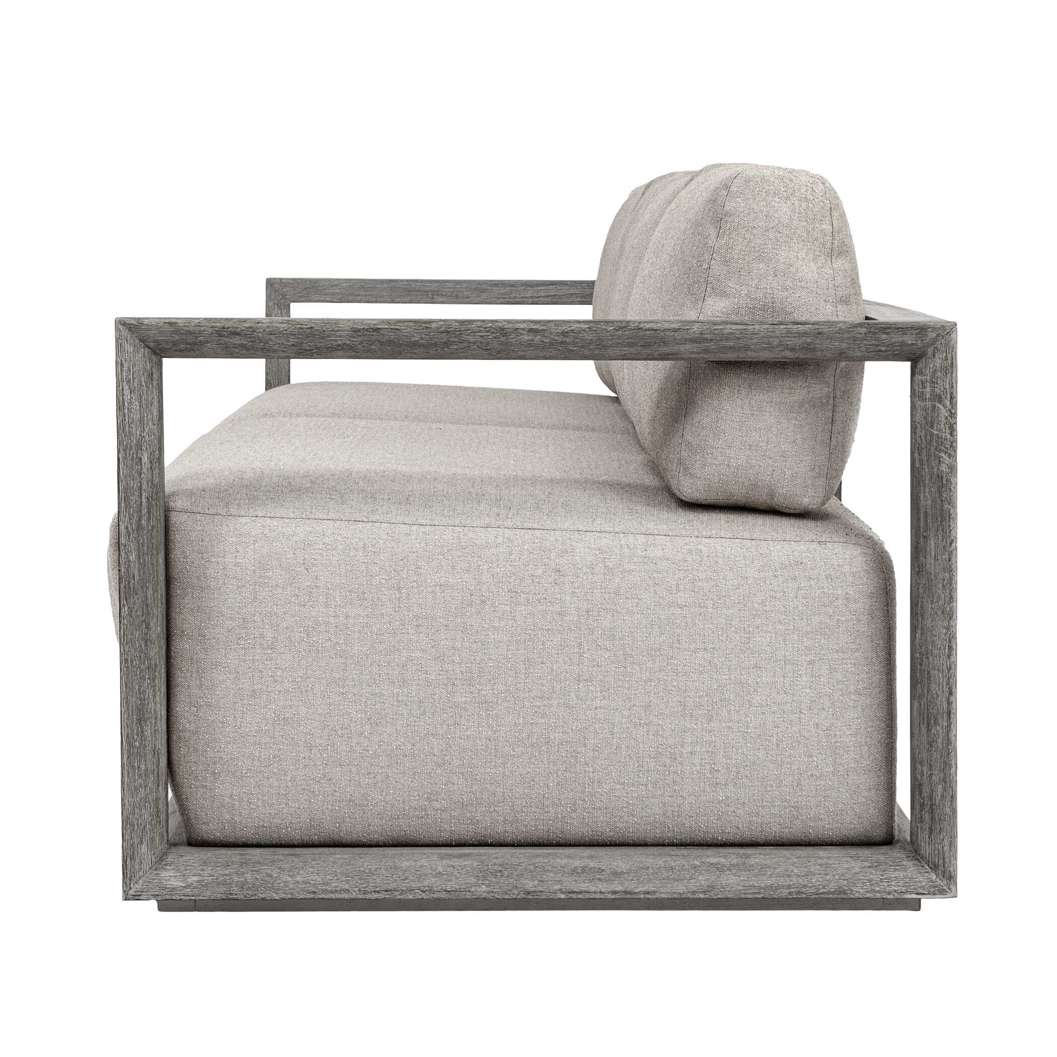 Uttermost Furniture Uttermost Remsen Outdoor Weathered Gray/Dove Large Sofa