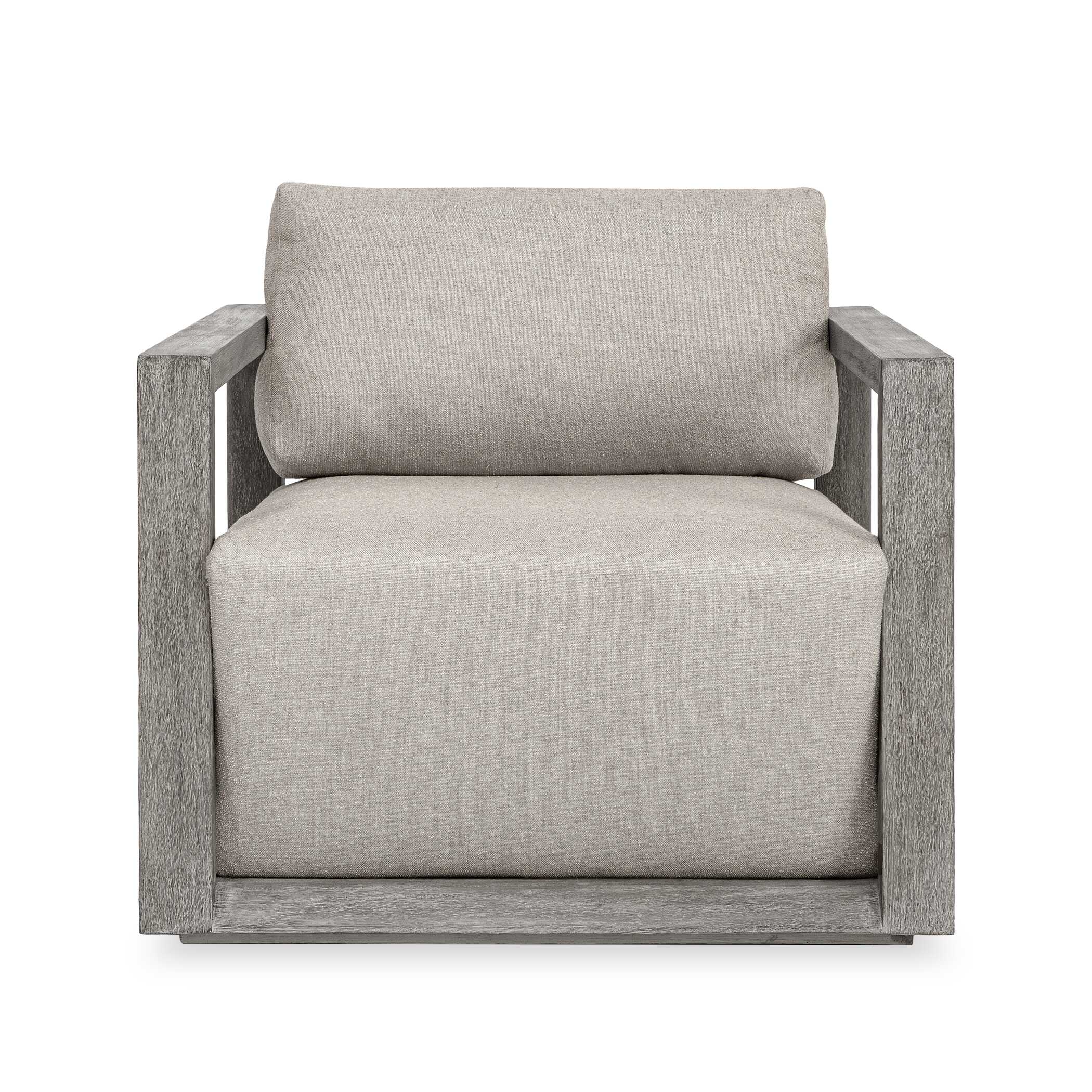 Uttermost Furniture Uttermost Remsen Outdoor Weathered Gray/Dove Lounge Chair