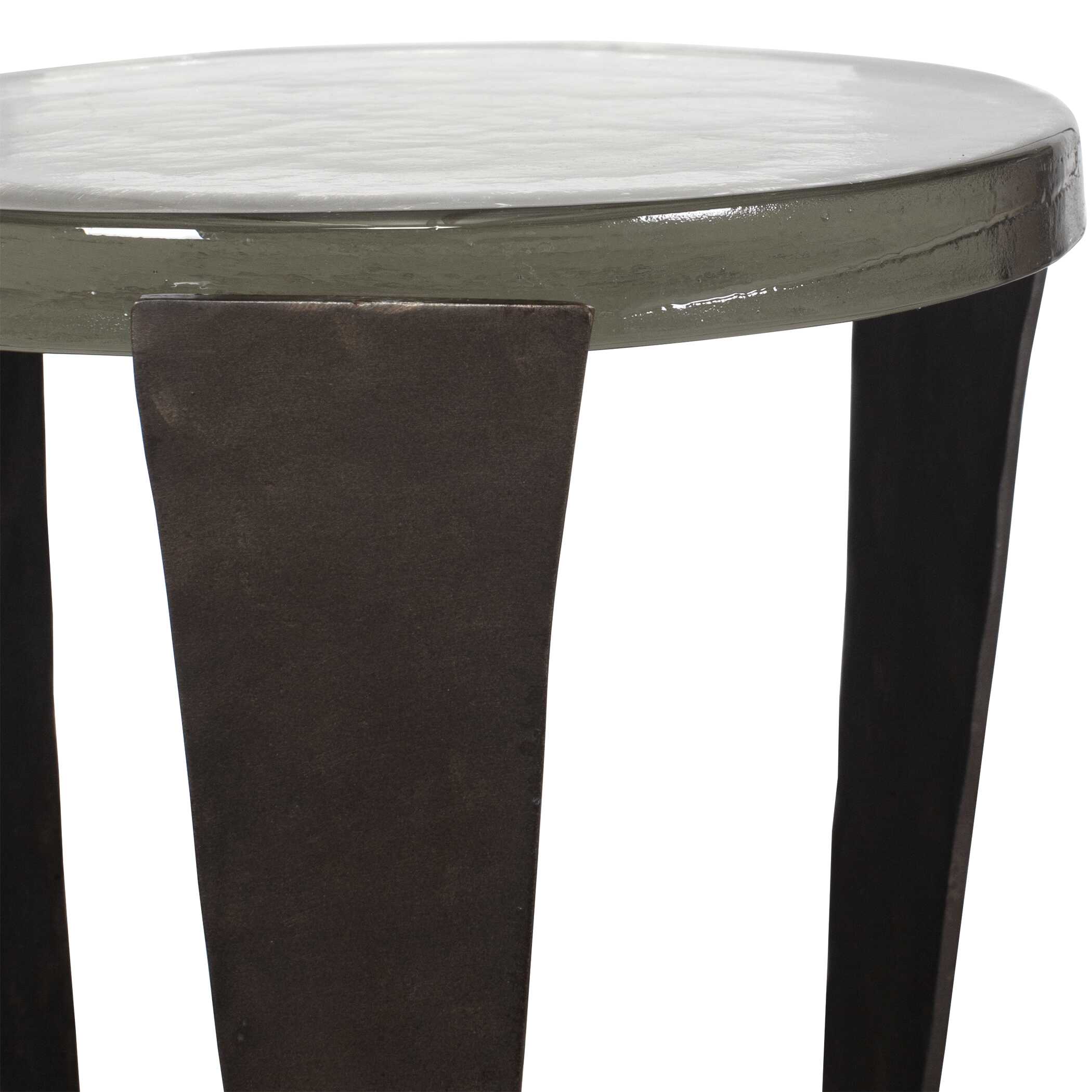 Uttermost Uttermost Renaud Dark Bronze Drink Table