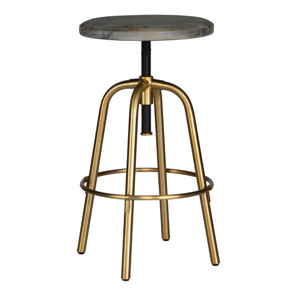 Uttermost Home Uttermost Revolve Brass Counter Stool