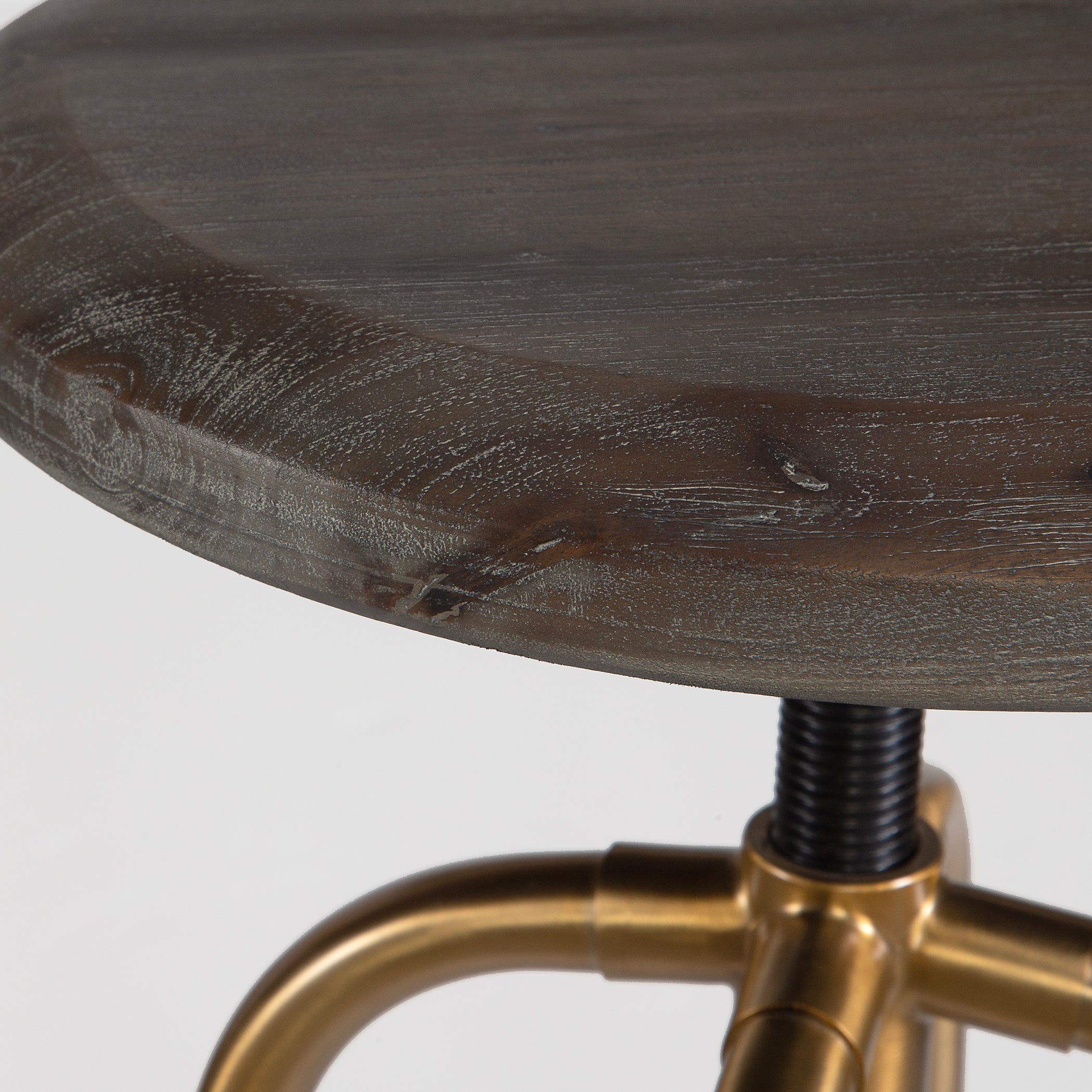 Uttermost Home Uttermost Revolve Brass Counter Stool