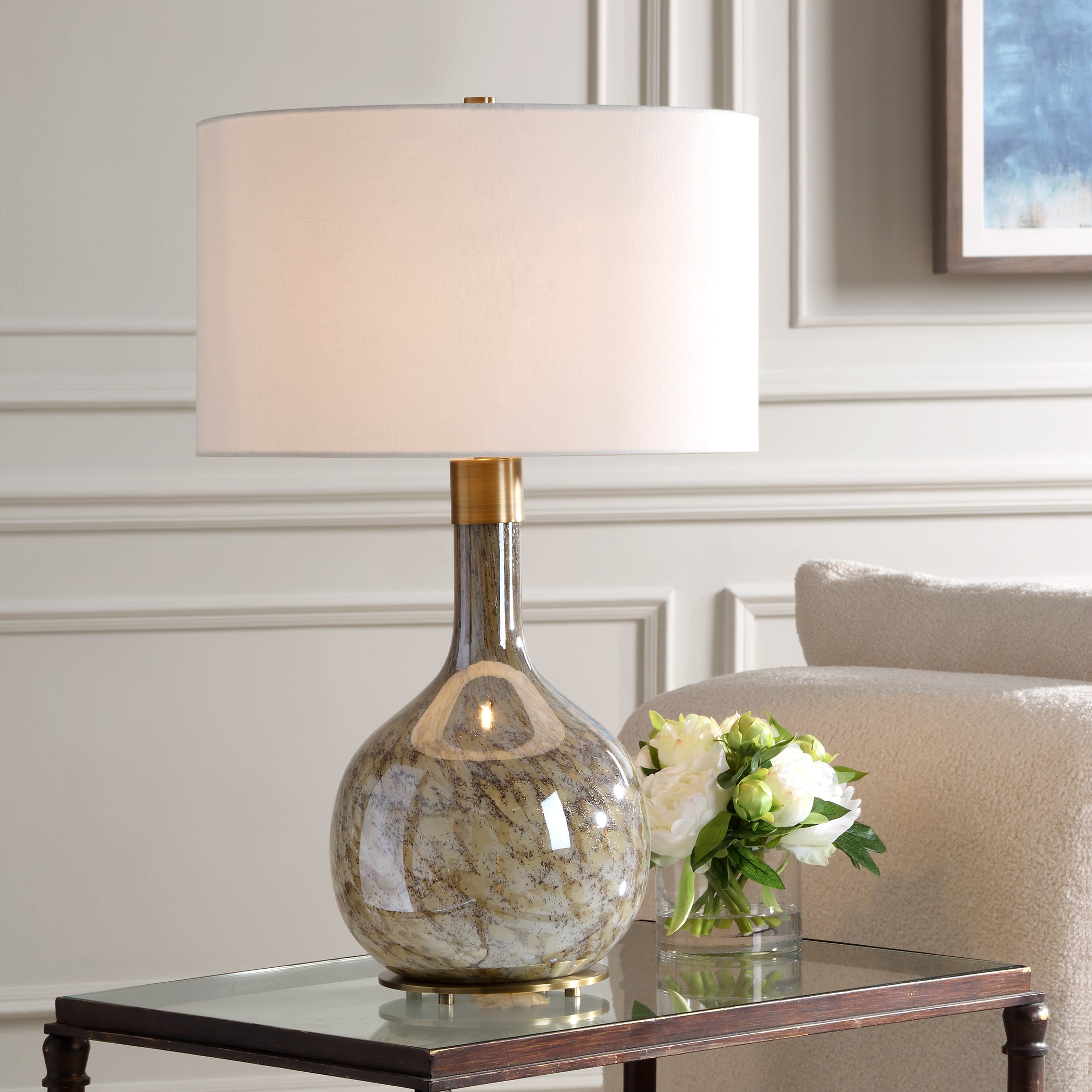 Uttermost Lighting Uttermost Rhine Brown Glass Table Lamp