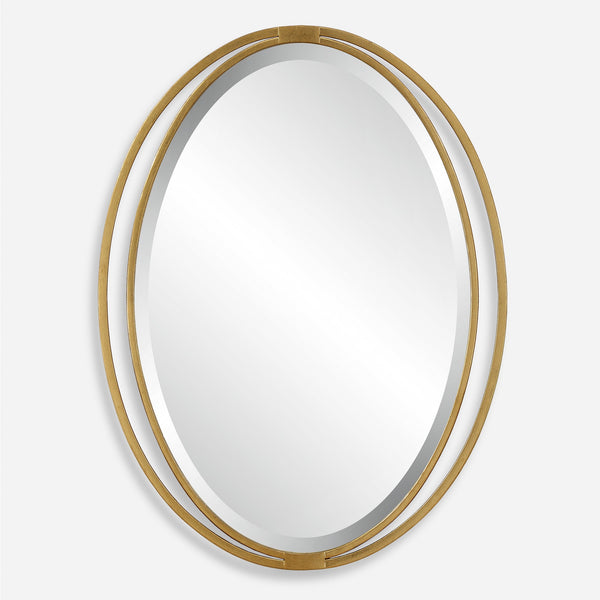 Uttermost Home Decor Uttermost Rhodes Gold Oval Mirror