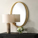 Uttermost Home Decor Uttermost Rhodes Gold Oval Mirror