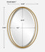 Uttermost Home Decor Uttermost Rhodes Gold Oval Mirror