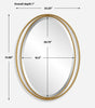 Uttermost Home Decor Uttermost Rhodes Gold Oval Mirror