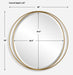 Uttermost Home Decor Oversized - Rate to be Quoted Uttermost Rhodes Gold Round Mirror