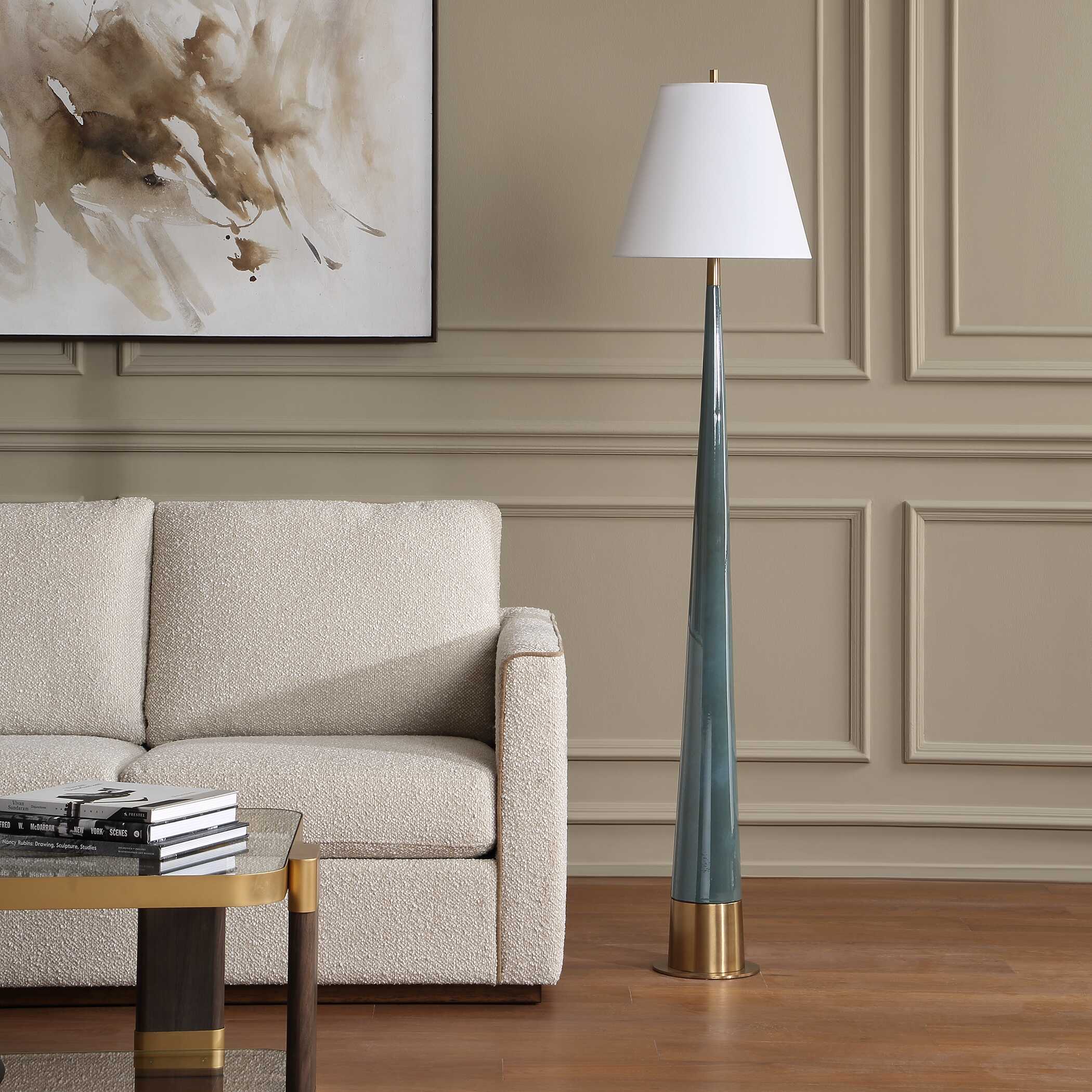 Uttermost Lighting Uttermost Riccardi Blue Floor Lamp