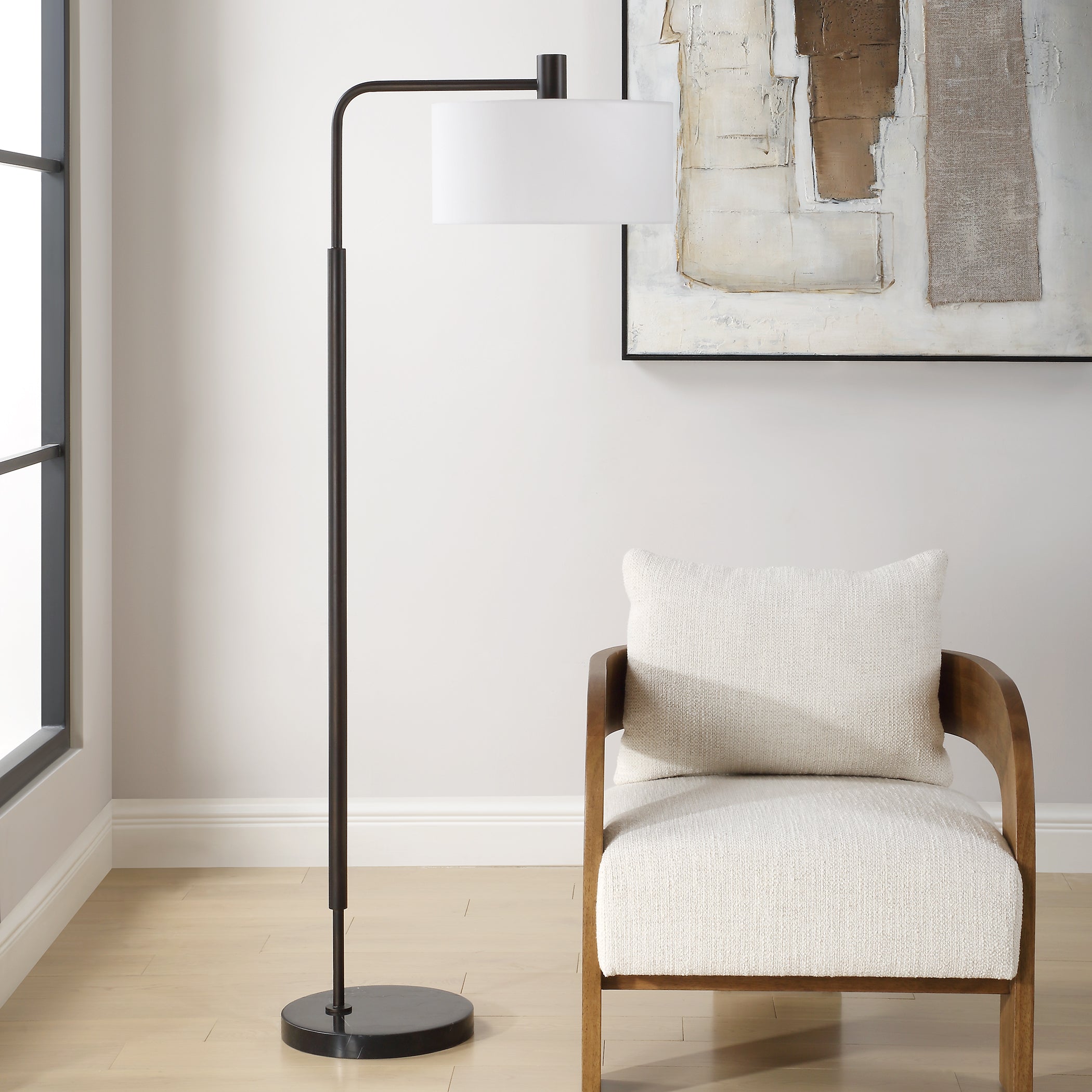 Uttermost Lighting Uttermost Richie Black Floor Lamp