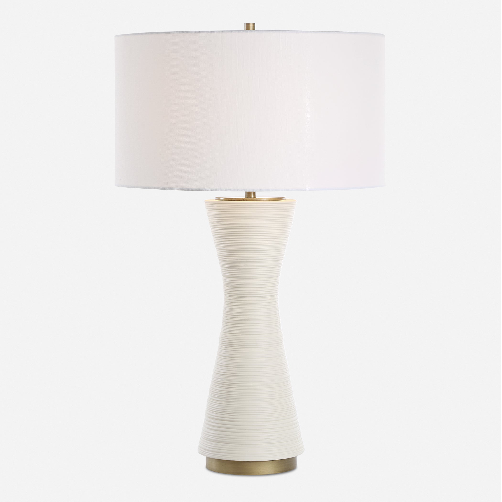 Uttermost Lighting Uttermost Ridgeline Matte White Table Lamp