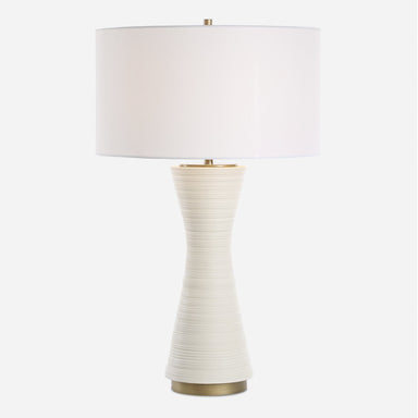Uttermost Lighting Uttermost Ridgeline Matte White Table Lamp