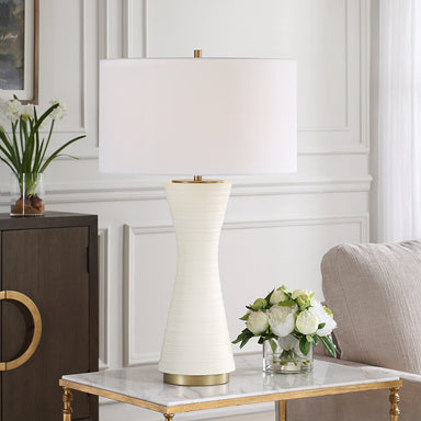 Uttermost Lighting Uttermost Ridgeline Matte White Table Lamp