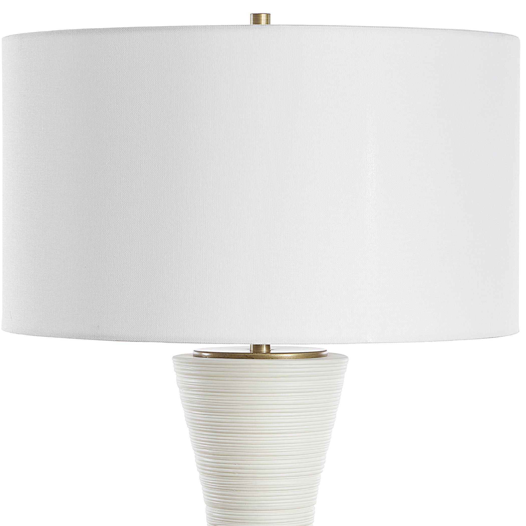 Uttermost Lighting Uttermost Ridgeline Matte White Table Lamp