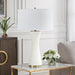 Uttermost Lighting Uttermost Ridgeline Matte White Table Lamp