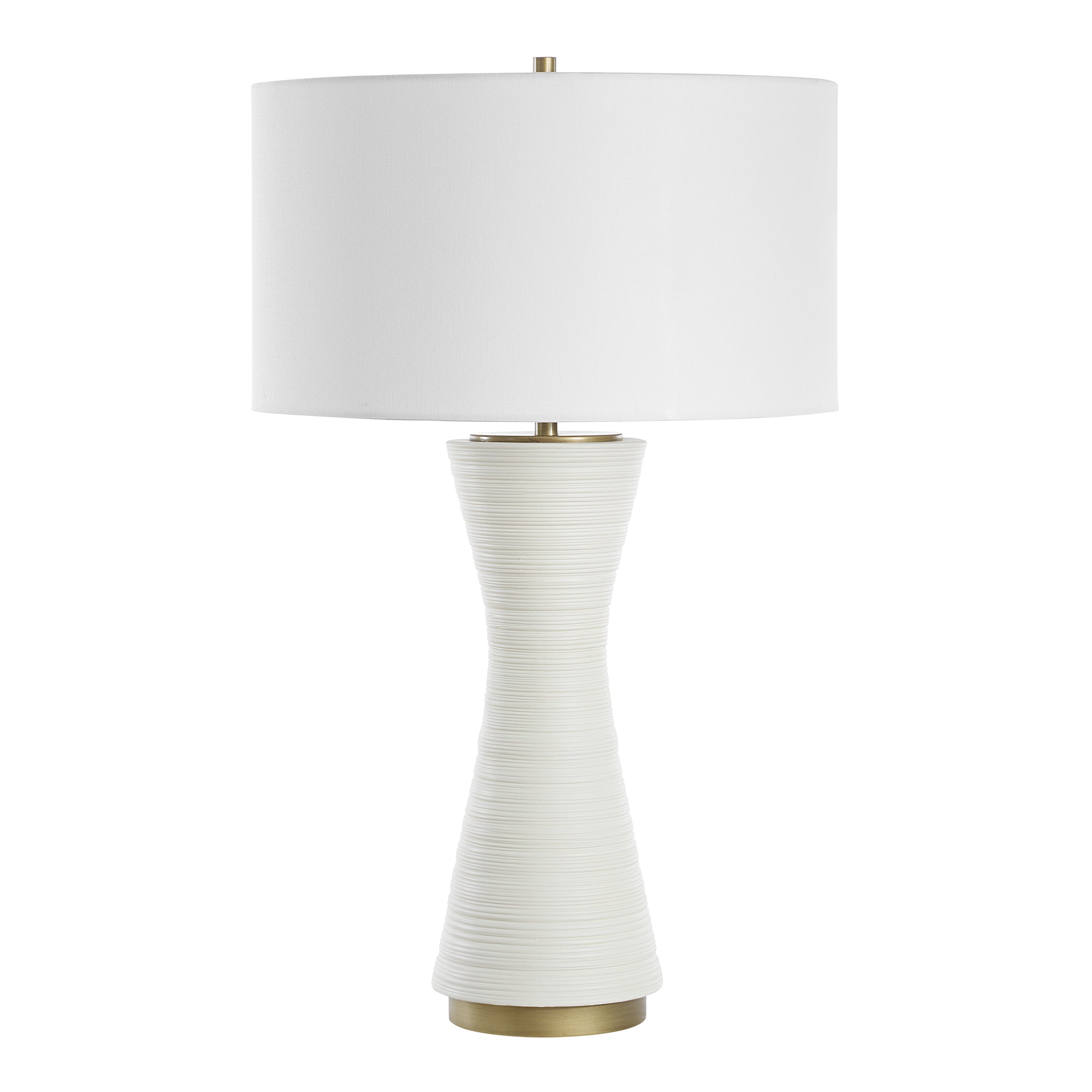 Uttermost Lighting Uttermost Ridgeline Matte White Table Lamp