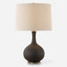 Uttermost Lighting Uttermost Rimini Black Glaze Table Lamp