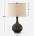 Uttermost Lighting Uttermost Rimini Black Glaze Table Lamp