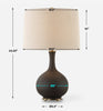 Uttermost Lighting Uttermost Rimini Black Glaze Table Lamp